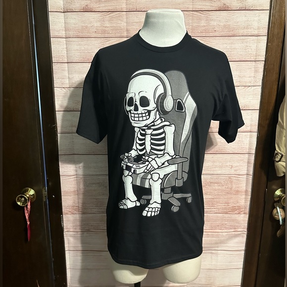Skeleton Gamer Tee - Picture 2 of 6
